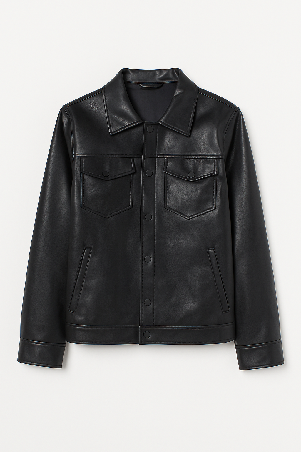 Black leather jacket