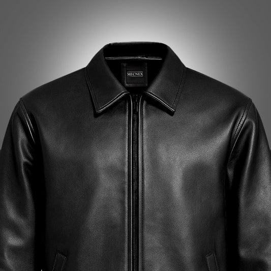 Midnight Black Leather Jacket