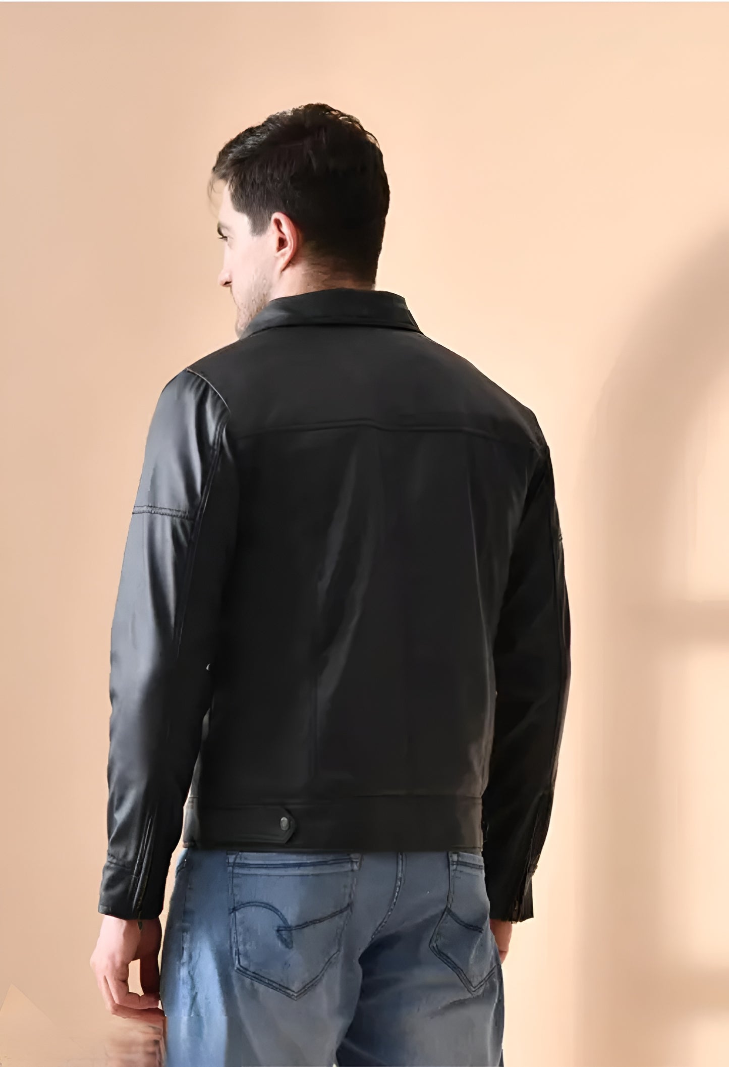 Rylin premium black Leather Jacket