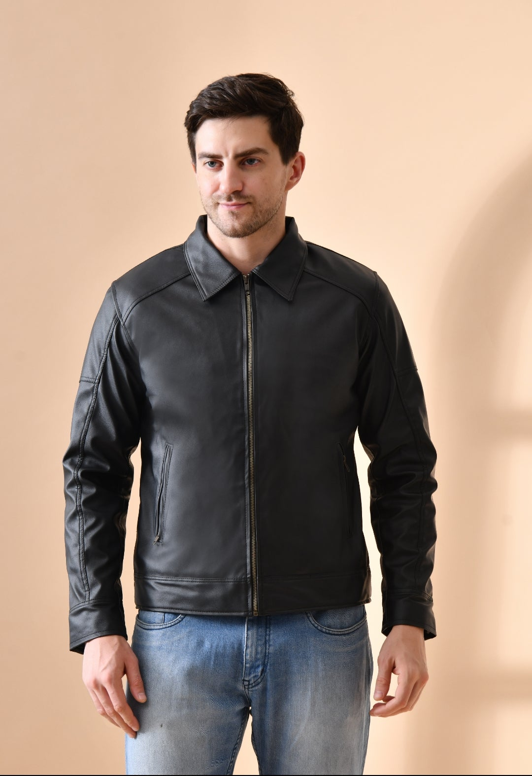 Rylin premium black Leather Jacket