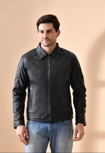 Rylin premium black Leather Jacket